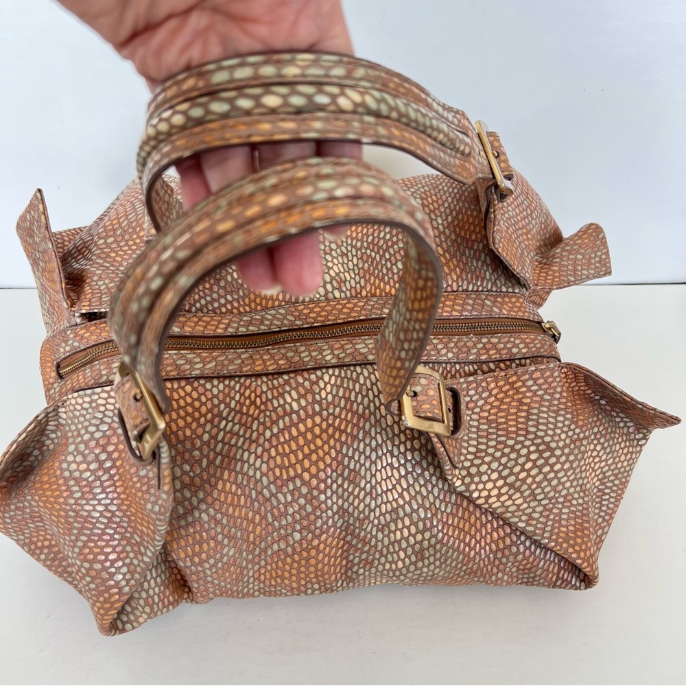 Sondra Roberts Python Print Leather Asymmetrical … - image 8